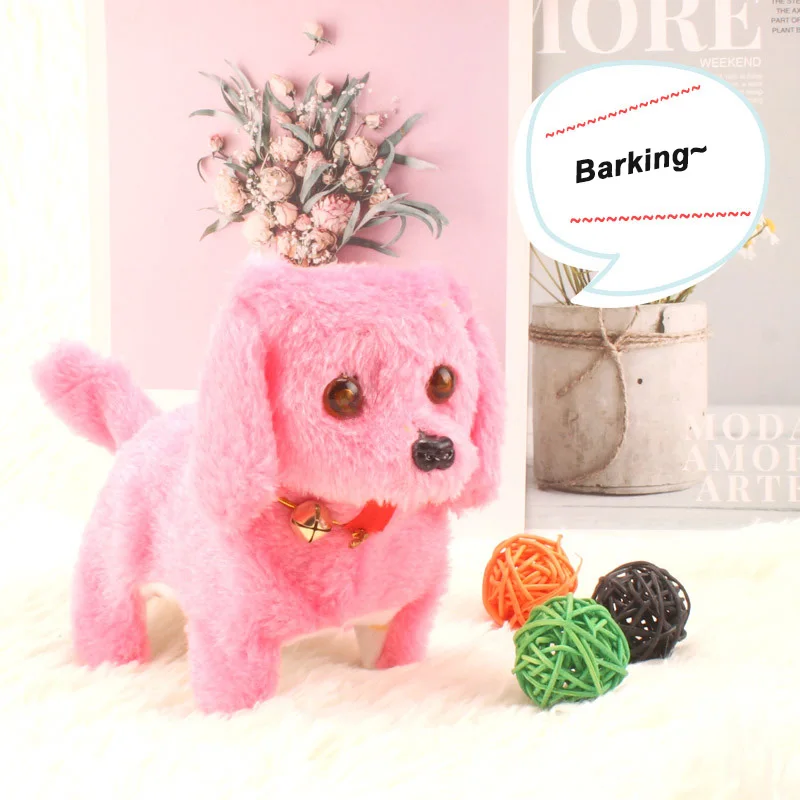 

Simulation Dog Interactive Plush Puppy Electronic Toys Walking Pet Dog Puppy Kids Toy For Children Doll Christmas Birthday Gift