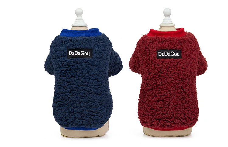 Одежда для домашних животных на осень и зиму утолщенные двухногие бархатные