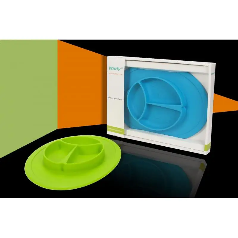 Мультяшная детская посуда тарелка для еды коврик Силиконовый легко чистящий