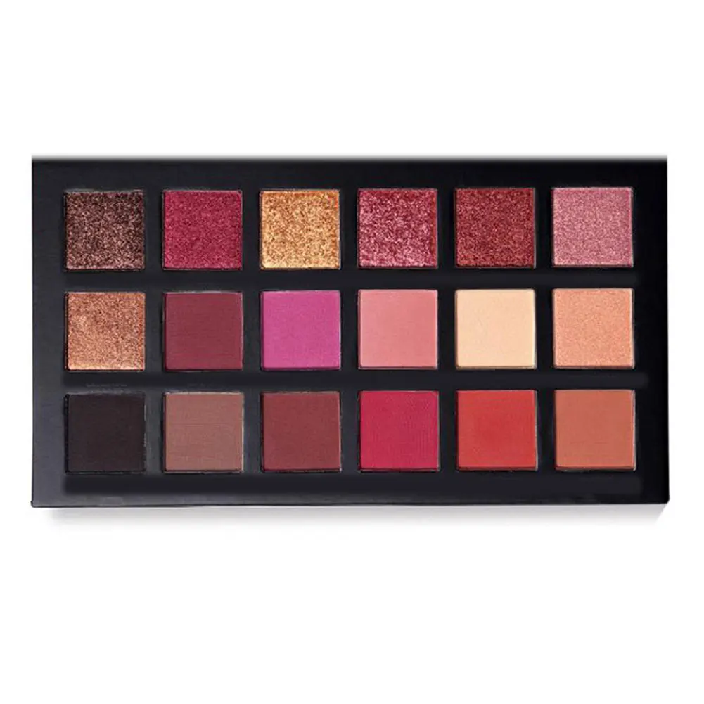 

18 Colors Eyeshadow Palette Matte Shimmer Pallete Nude Warm Smoky Eye Shadow Long Lasting Eye Shadow Powder Rose Golden