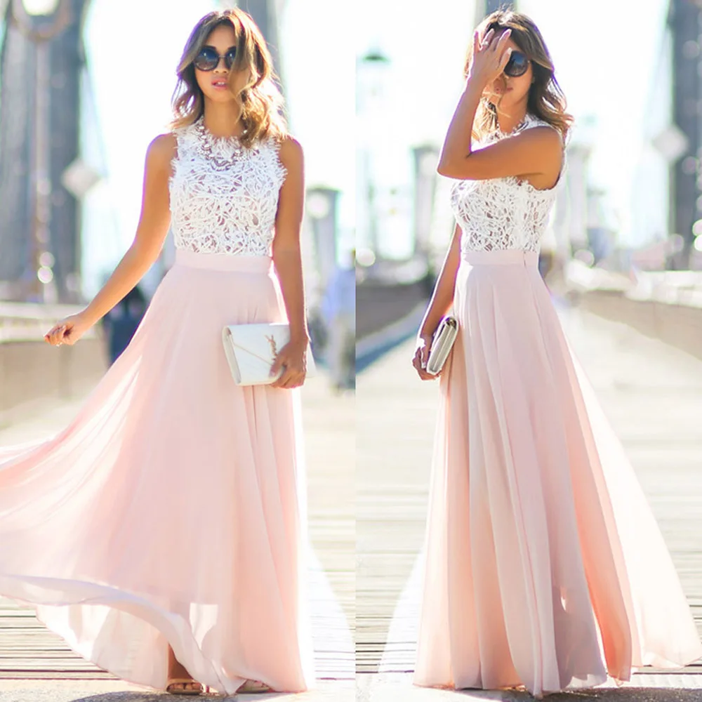 Лидер продаж 2019 женские сексуальные платья вечерние бежевое розовое Пляжное