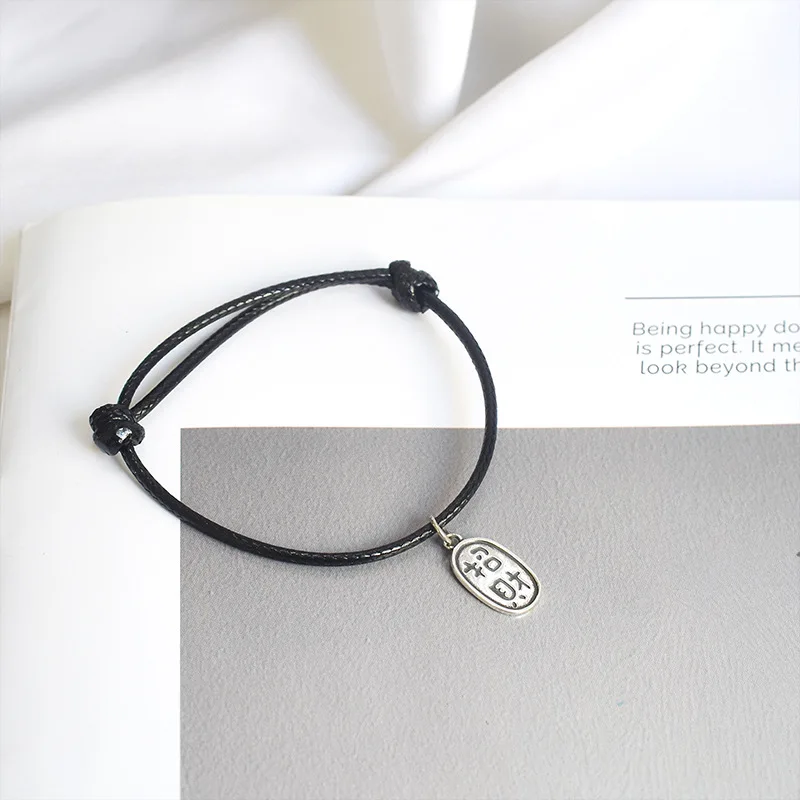 La Monada 925 Sterling Silver Bracelet Chinese Charm Couple Red Rope Thread Line Bracelets For Women Men | Украшения и аксессуары