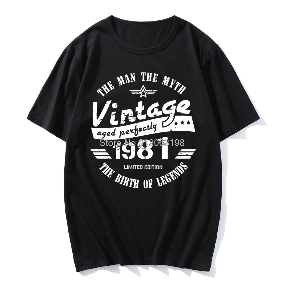 Горячая Распродажа аниме в винтажном стиле 1981 40 лет с принтом О-образным вырезом