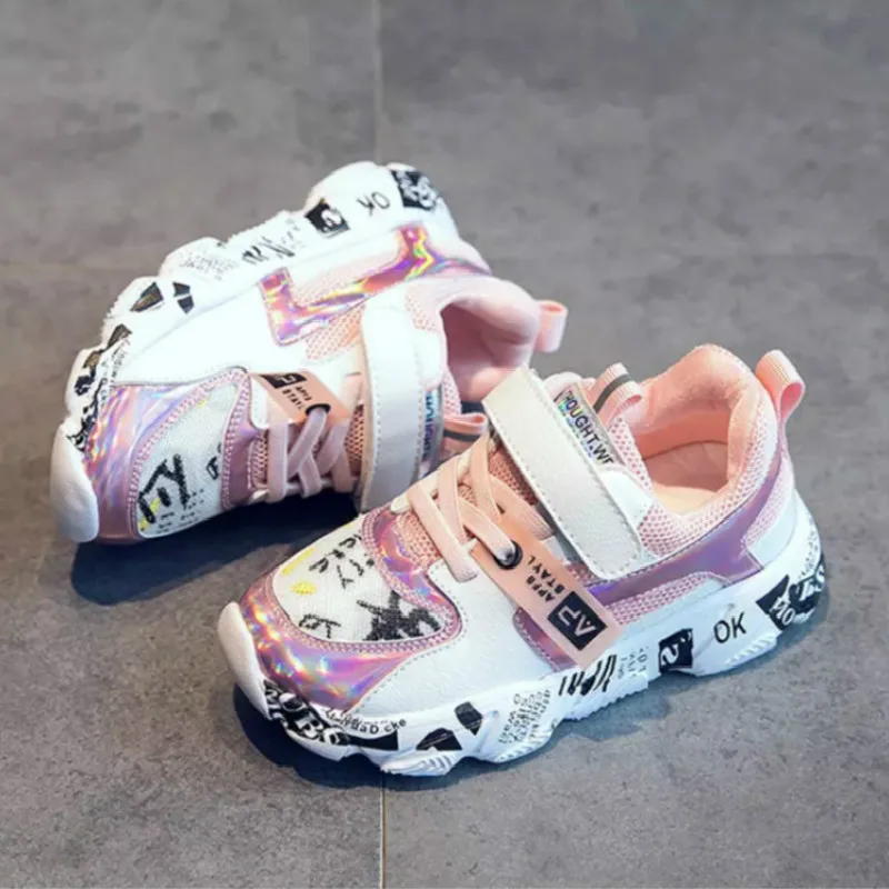 Весенне-Осенняя детская обувь спортивная для мальчиков и девочек модные удобные