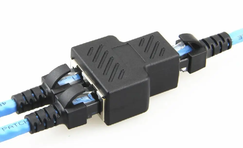 Разъем Cat6 RJ45 8P8C для двойной Адаптера сети Ethernet Патч-корд сплиттер с эскудом |