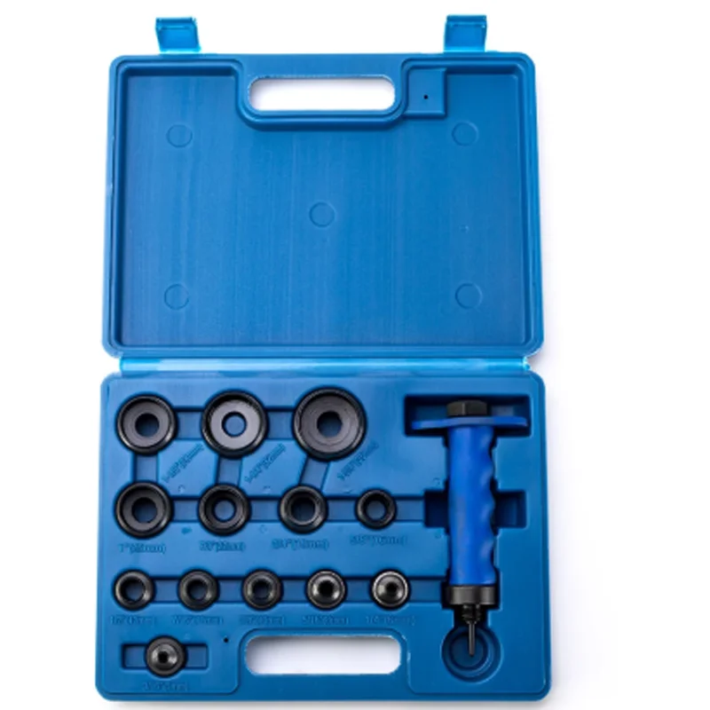 

Leather DIY Craft 14pcs Hollow Punch Set Belt Round Hole Punching Machine Replaceable High Carbon Steel Heavy Punch Tool