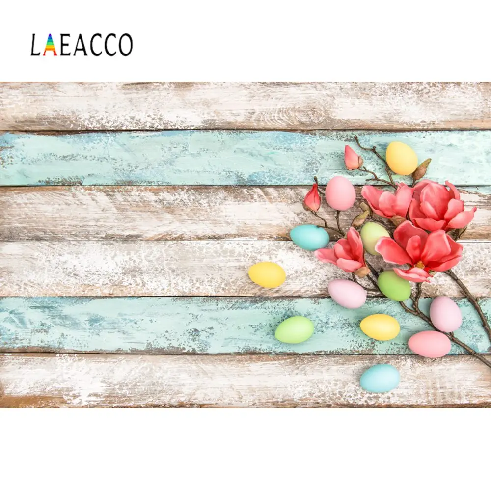 Laeacco серый выцветает деревянная доска пасхальные яйца цветок Детский портрет