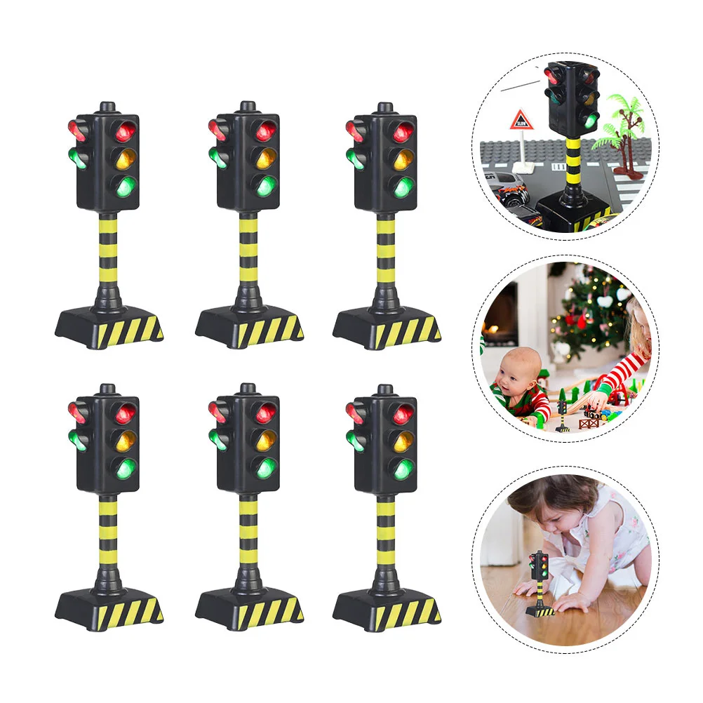 

6pcs Children Educational Toys Simulation Traffic Light Toys (Random Pattern)