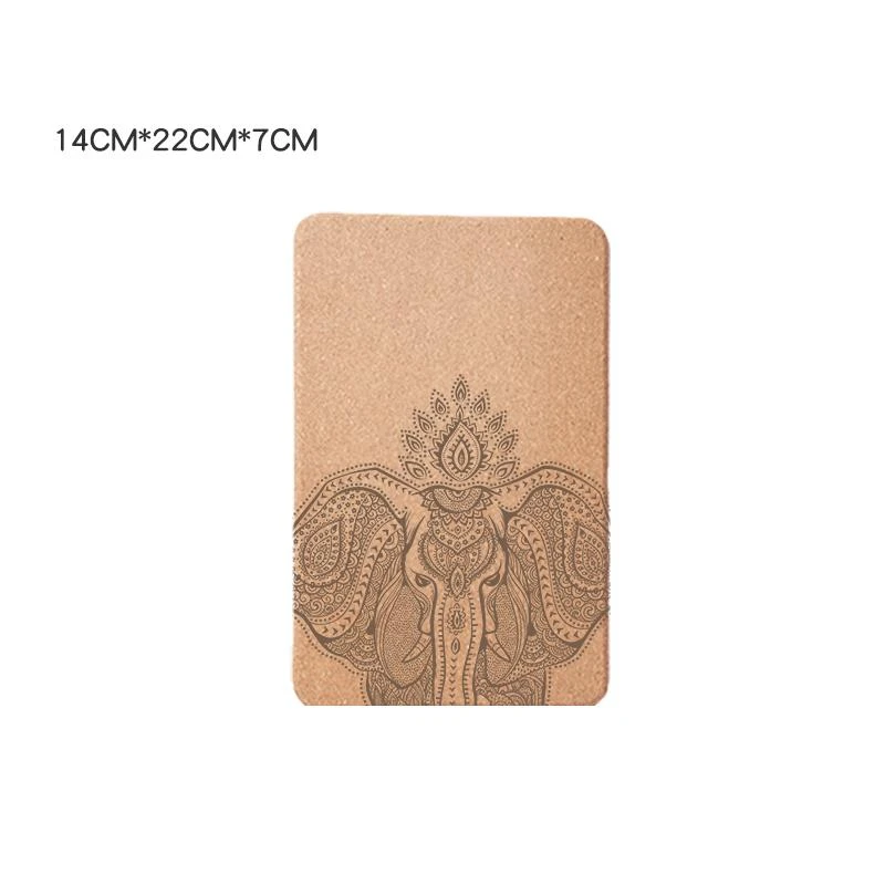 Высокая плотность натуральный пробковый кирпич для йоги текстура фитнеса