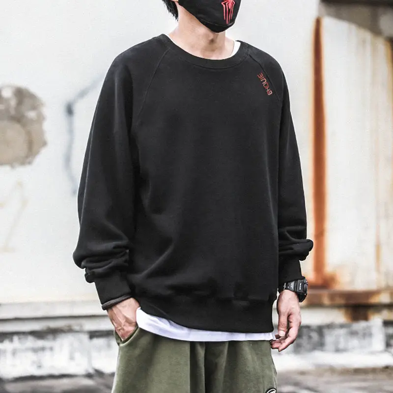 

2021 teenagers Korean fashion long sleeve T-shirt spring and autumn loose casual fashion handsome vests Joker clothes