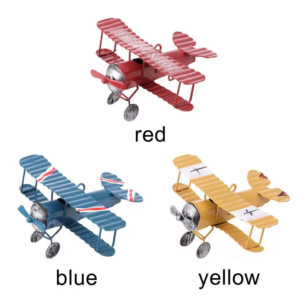 Мини-фигурки самолетов для домашнего декора 1 шт. металлическая модель железного