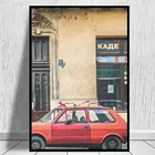 Юго автомобиль-Белград, Сербия холст Художественная печать на холсте настенная живопись искусство плакат Гостиная домашний декор настенная живопись отель квартира