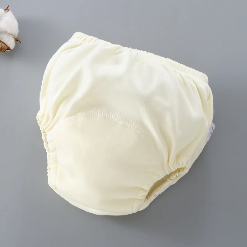 Pa&ntilde;ales reutilizables de algod&oacute;n para beb&eacute;, pa&ntilde;al de tela lavable con patr&oacute;n de frutas, pantalones de entrenamiento, bragas-3