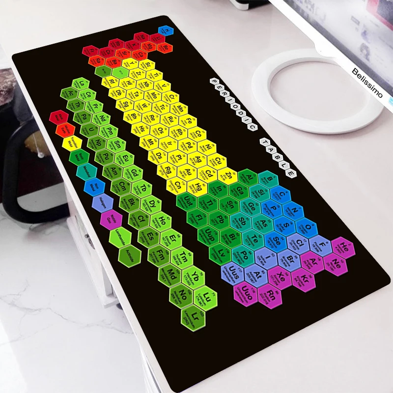 Mouse Pad Gamer Anime Desk Mat Periodic Table Of Elements Gaming Accessories Mousemat Computer Mat Rugs Desk mat Mousepad XXl