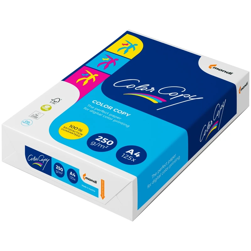Color copy A4 paper 250 g / m2 125 l 161% 7 reams in a box Goods for learning Paper products For crafts Colored creativity school accessories Xiaomi