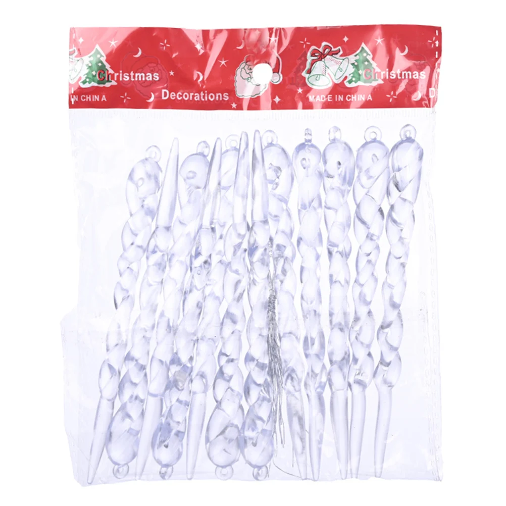 12 шт. имитация ледяной рождественской елки подвесное украшение поддельная