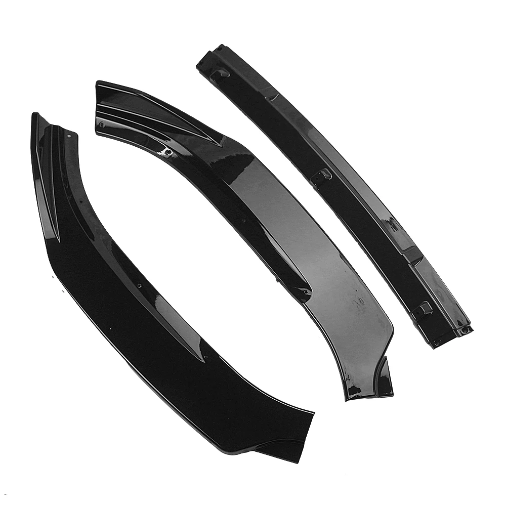 Глянцевый черный спойлер для переднего бампера MAZDA 3 2014 2018 Mazda3 автомобильная