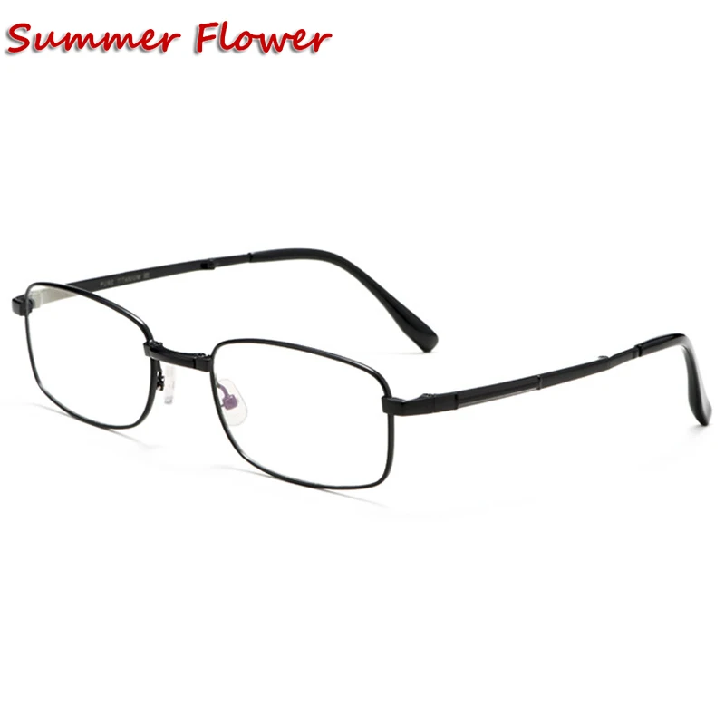 Men Foldable Eyewear Frame Prescription Glasse Pure Titanium Fashion Women Spectacles Folding Reading Glasses |