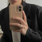 Корейский винтажный кожаный силиконовый чехол для телефона iPhone 13 Pro Max 12 Pro Max 11 XS XR X 8 7 Plus SE 2020, роскошный мягкий чехол