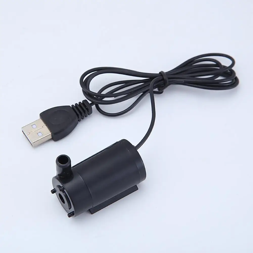USB кабель 1 м бесшумный погружной мини-насос для аквариума 3 в 5 6 В постоянного тока