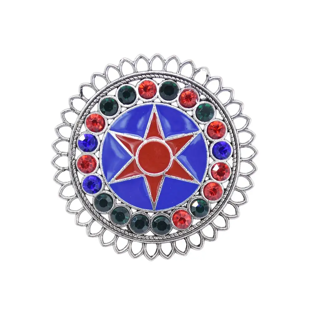 Большие винтажные серебряные кольца Boho из сплава для женщин Цыганский родовой