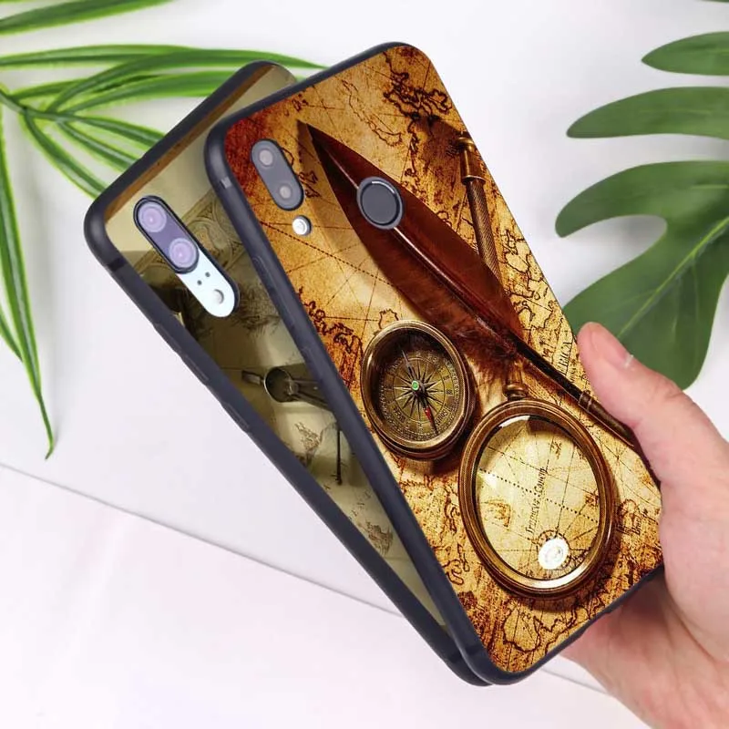 Чехол для телефона huawei mate 30 pro p20 p30 lite 20 Мягкий силиконовый чехол карта мира