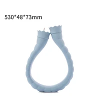 u shape hot water bag silicone bottle neck hand warmer heater knitted cover water storage bags warm creativity portable home