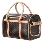 Роскошная Складная Сумка-слинг для собак, модная уличная переноска с леопардовым принтом для маленьких и средних щенков, сумка на плечо для транспортировки кошек