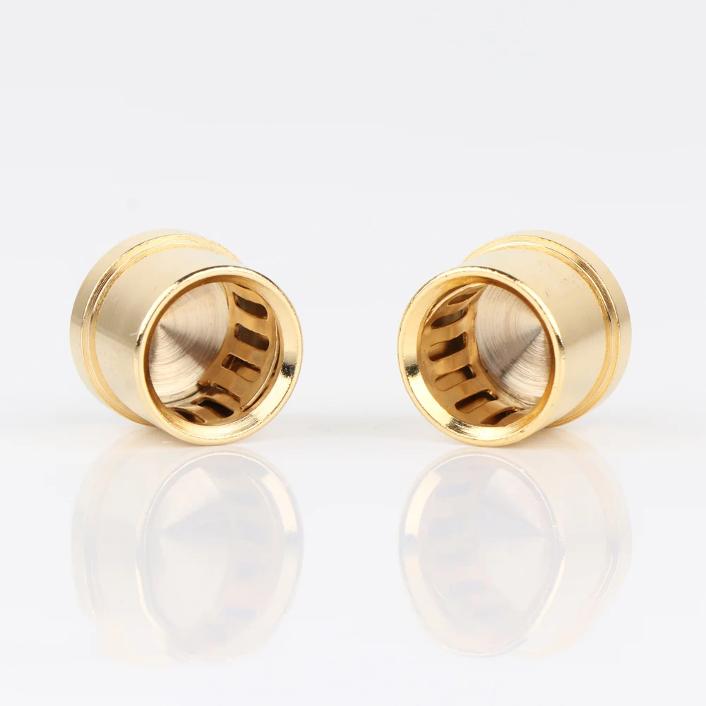 Preffair позолоченная штепсельная Вилка RCA короткий телефонный разъем защитный