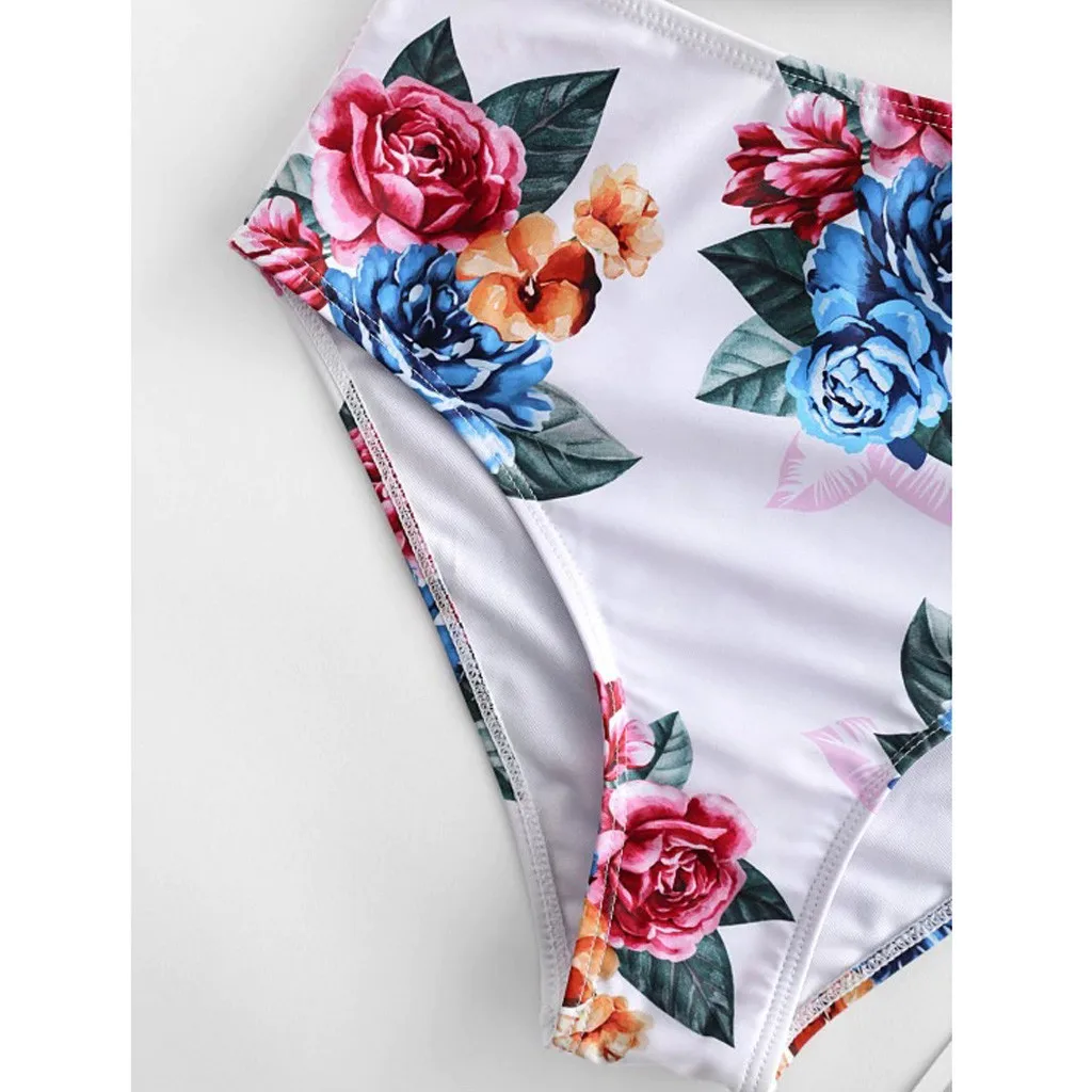 Женский сексуальный комплект бикини из двух предметов танкини на шнуровке с