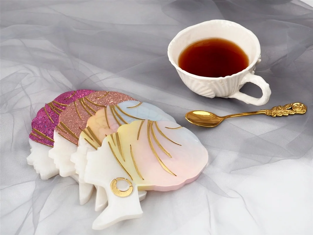 

Silicone Molds for Epoxy Resin Coaster Woman Head Portrait Beauty Shape Coaster Mold