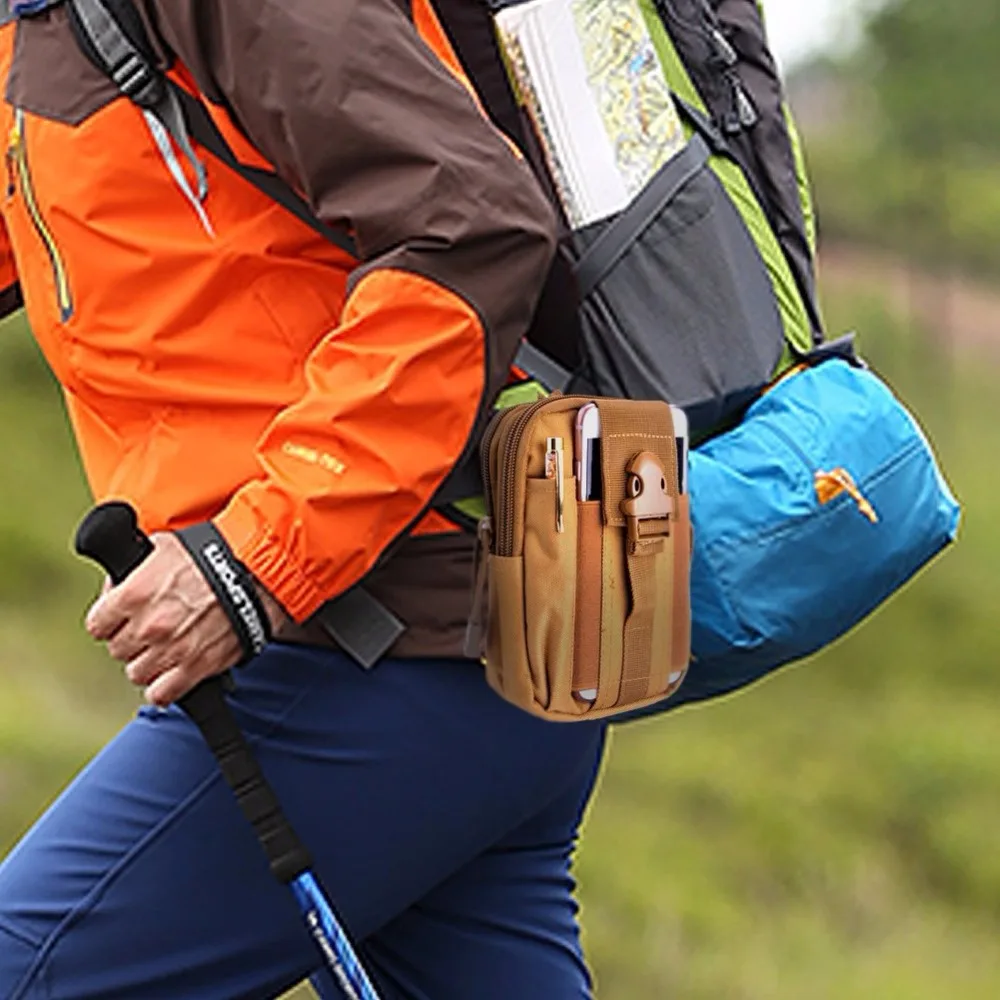 

New Outdoor Tactical Phone Pouch Hunting Airsoft Molle Hip Waist Belt Clip Bag Wallet EDC Gadget Pouch Tool Dump Drop Bag Holder