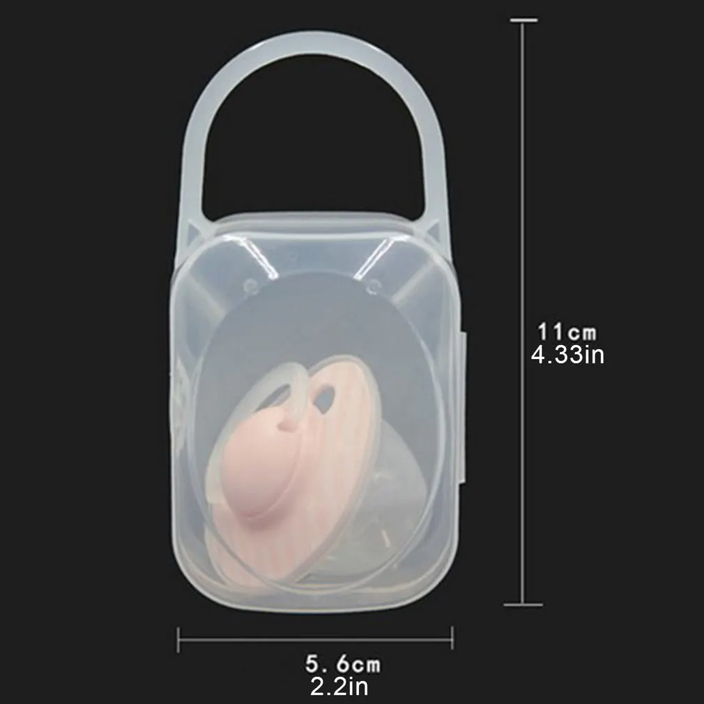 

3/5/10pcs Baby Solid Pacifier Box Soother Container Holder Infant Storage Box Travel Storage Case Safe Holder Pacifier PP Dummy