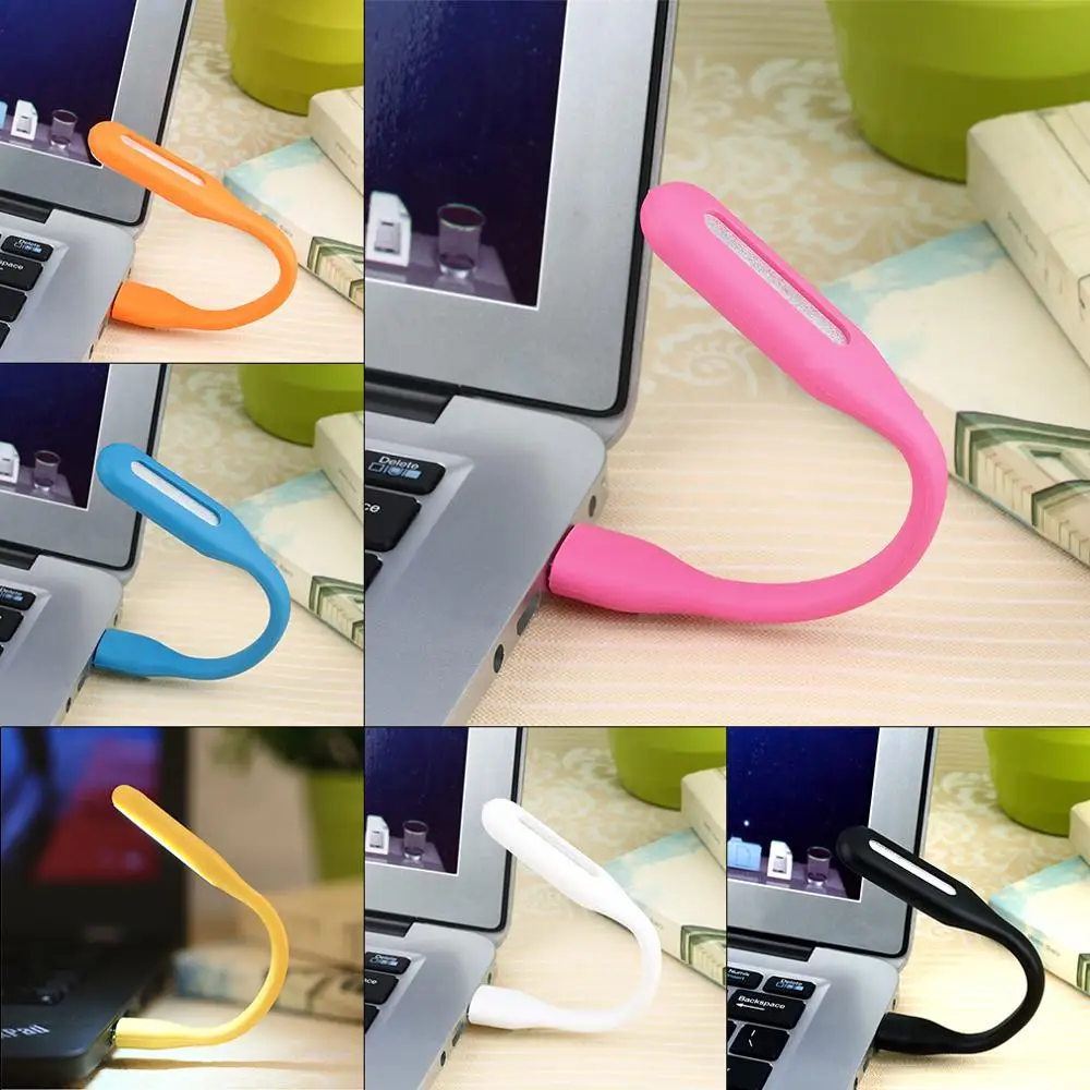USB светильник гибкий складной мини LED гаджет лампа для чтения ночник компьютера