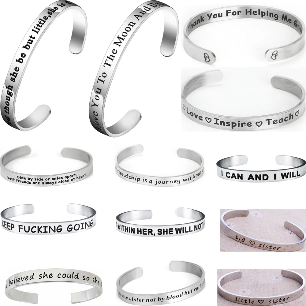 Тонкий Браслет без застежки из нержавеющей стали для женщин мужчин друзей