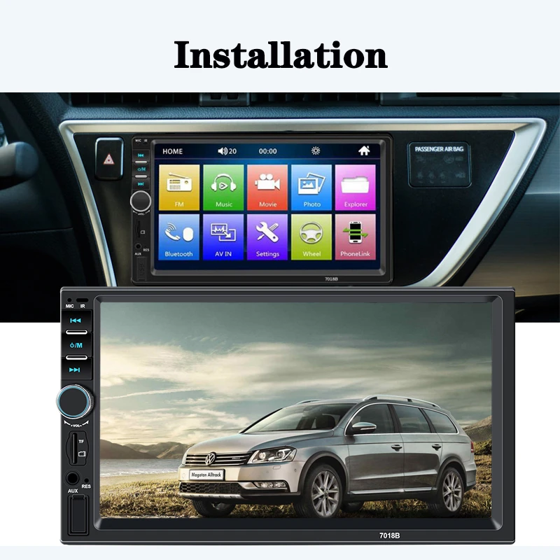 Автомагнитола LTBFM 2 Din 7 &quotHD мультимедийный плеер с сенсорным экраном MP5 Bluetooth USB TF FM