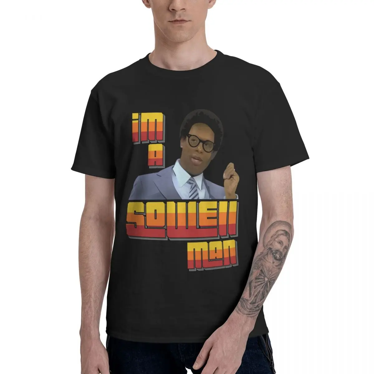 

I'm A Sowell Man Thomas Sowell T-Shirts 100% Cotton Round Neck Men T Shirt Short Sleeve Oversized Gift Tees Hoodie EU Size