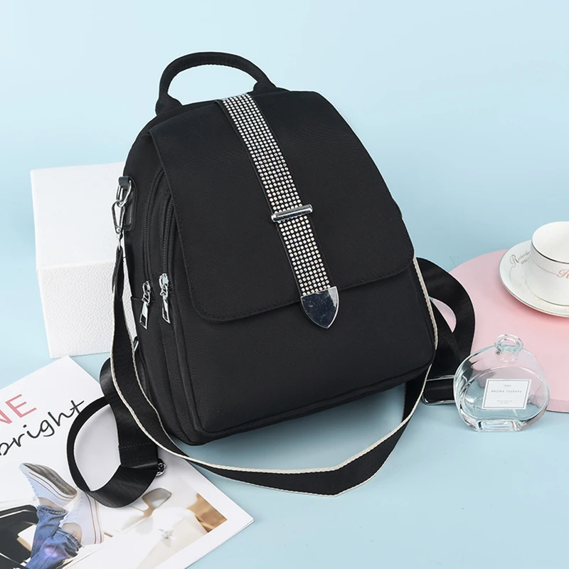 

Elephant Pattern With Leather.2021 New Soft Leather Fashion Women's Shoulder Fashion Backpack.Waterproof