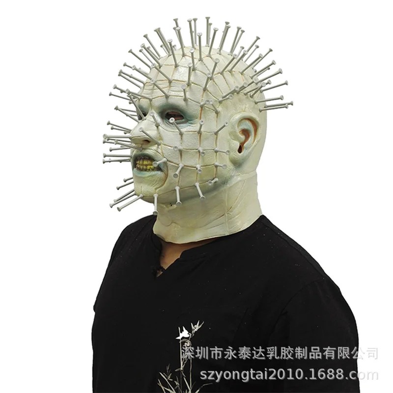 

2 вида, новинка, страшная маска Hellraiser для вечерние ринки, карнавала, маскарадные маски для мужчин, страшные маски для косплея из фильма