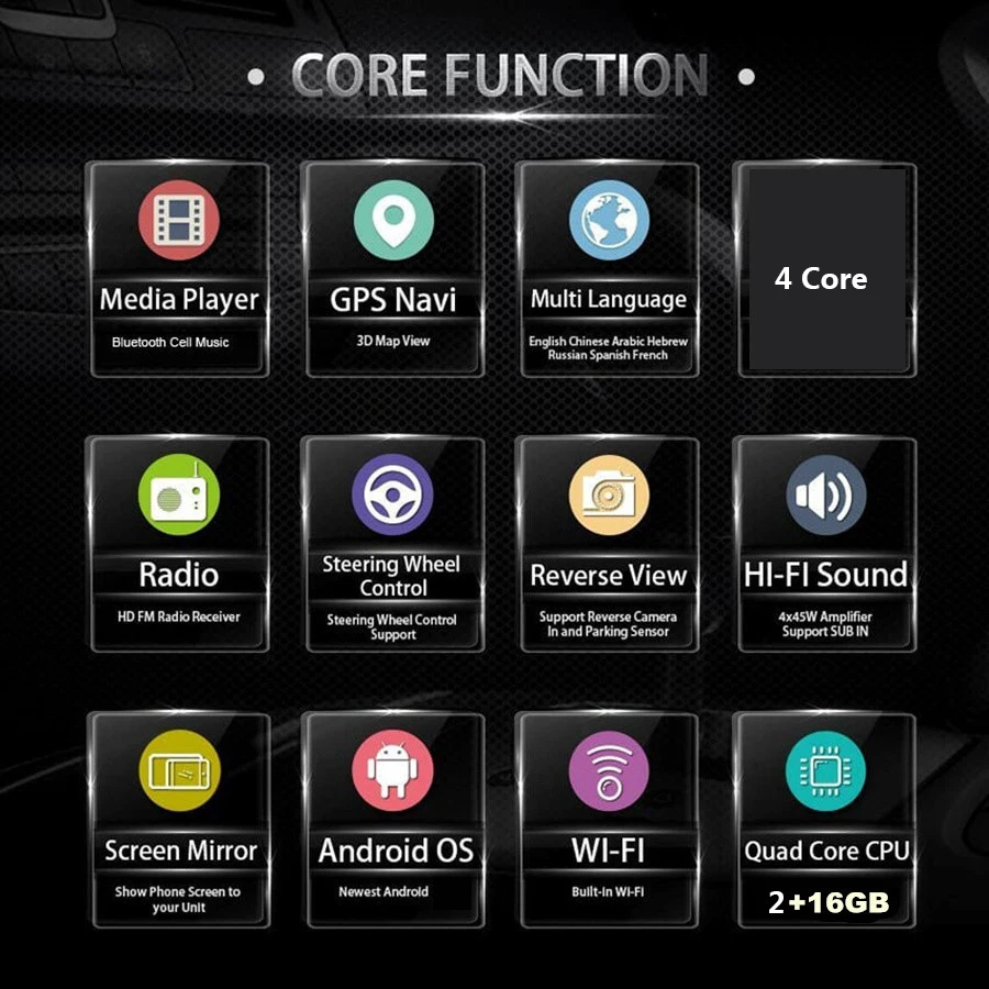 10 1 &quotAndroid 9 2G RAM 2DIN Регулируемый автомобильный мультимедийный плеер Авто Радио 2 Din