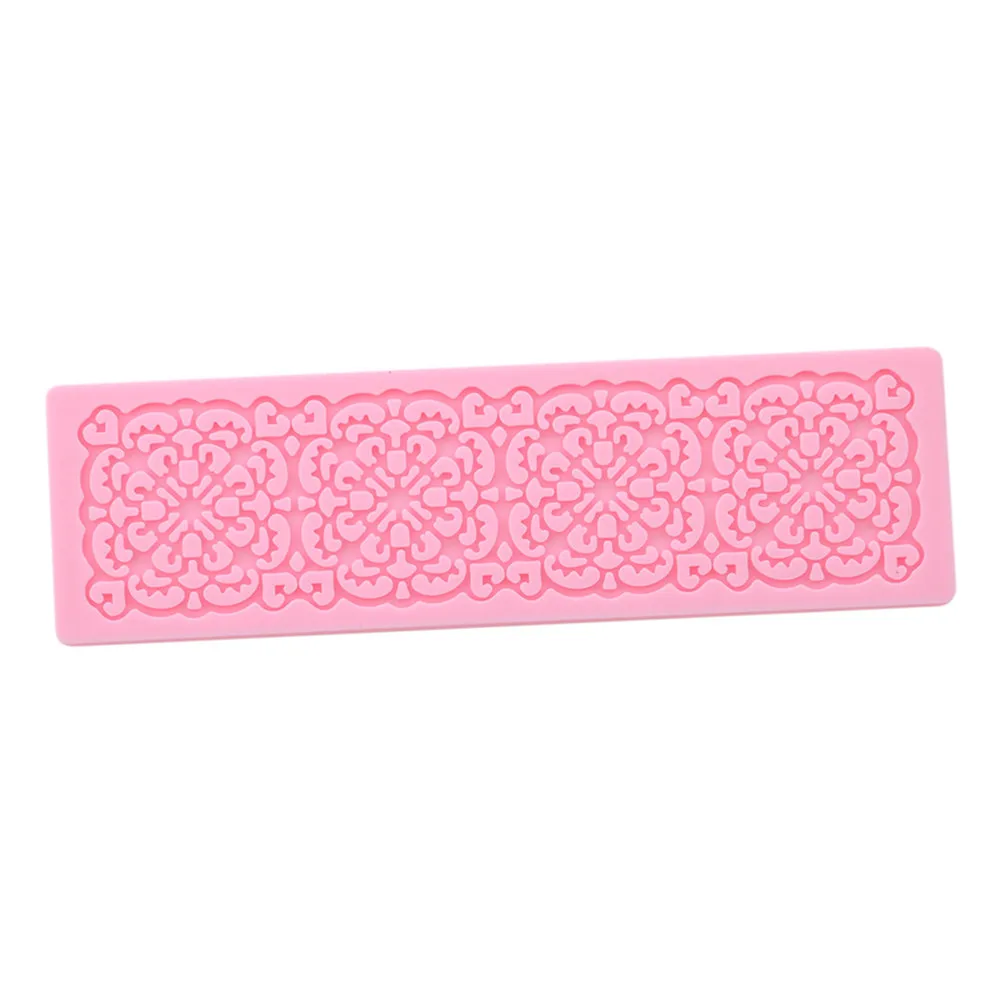 

Lace Embossed Mat Silicone Mold Fondant Chocolate Candy Jelly Soap Mold Kitchen Baking Tools Cake Decoration Accessorie