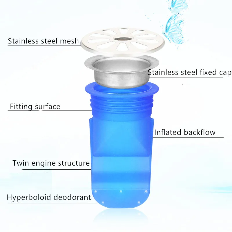 Дезодорант для слива пола ситечко раковины в ванной комнате защита