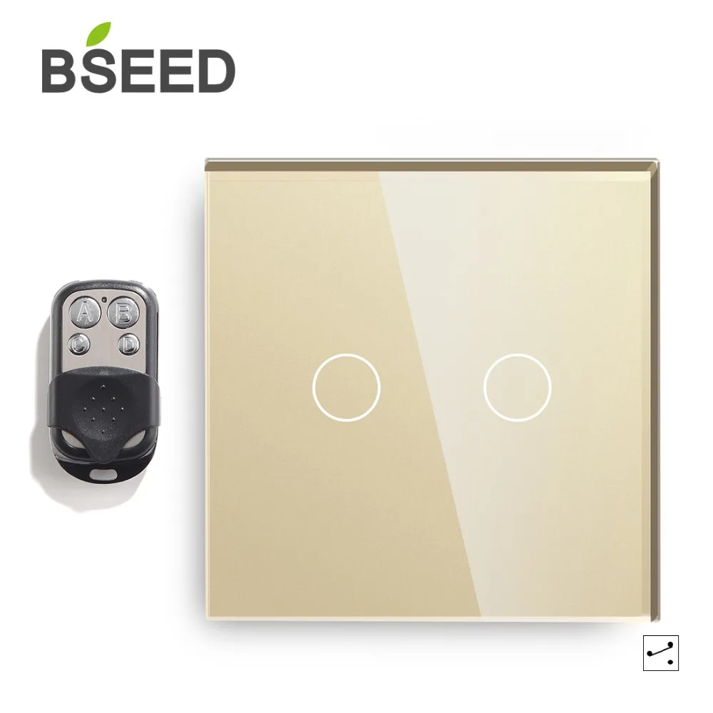 Bseed ЕС сенсорный диммер 2 банды 1 способ дистанционного Led диммер 3 цвета дистанционного хрустального стекла панель диммер