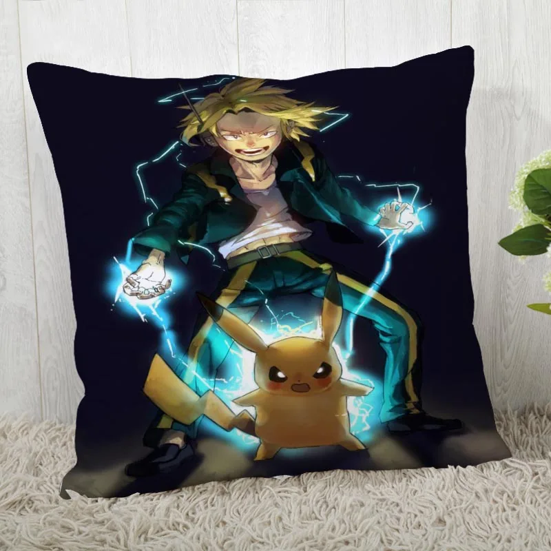 Custom Pillow Cases Boku no Hero Academia Square Pillowcase Christmas Zippered Pillow Cover 40*40cm,45*45cm(One Side - Color: 7