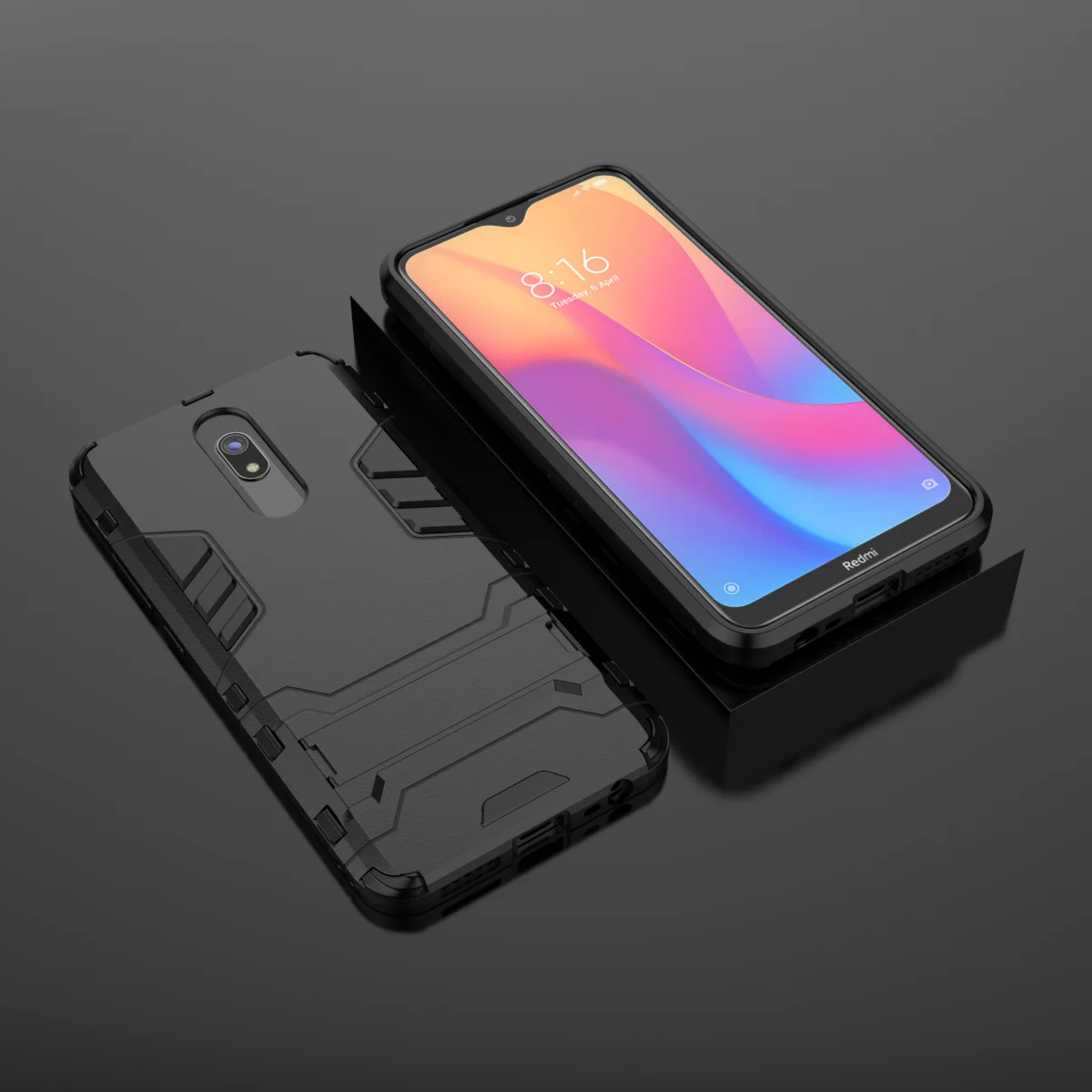 OUDINI для Xiaomi Redmi 8 8A задняя крышка Подставка Броня противоударный чехол