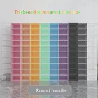 6 шт.компл. можно комбинировать комбинированный шкаф для обуви, прозрачная коробка для обуви, коробки для хранения, утолщенный органайзер для обуви