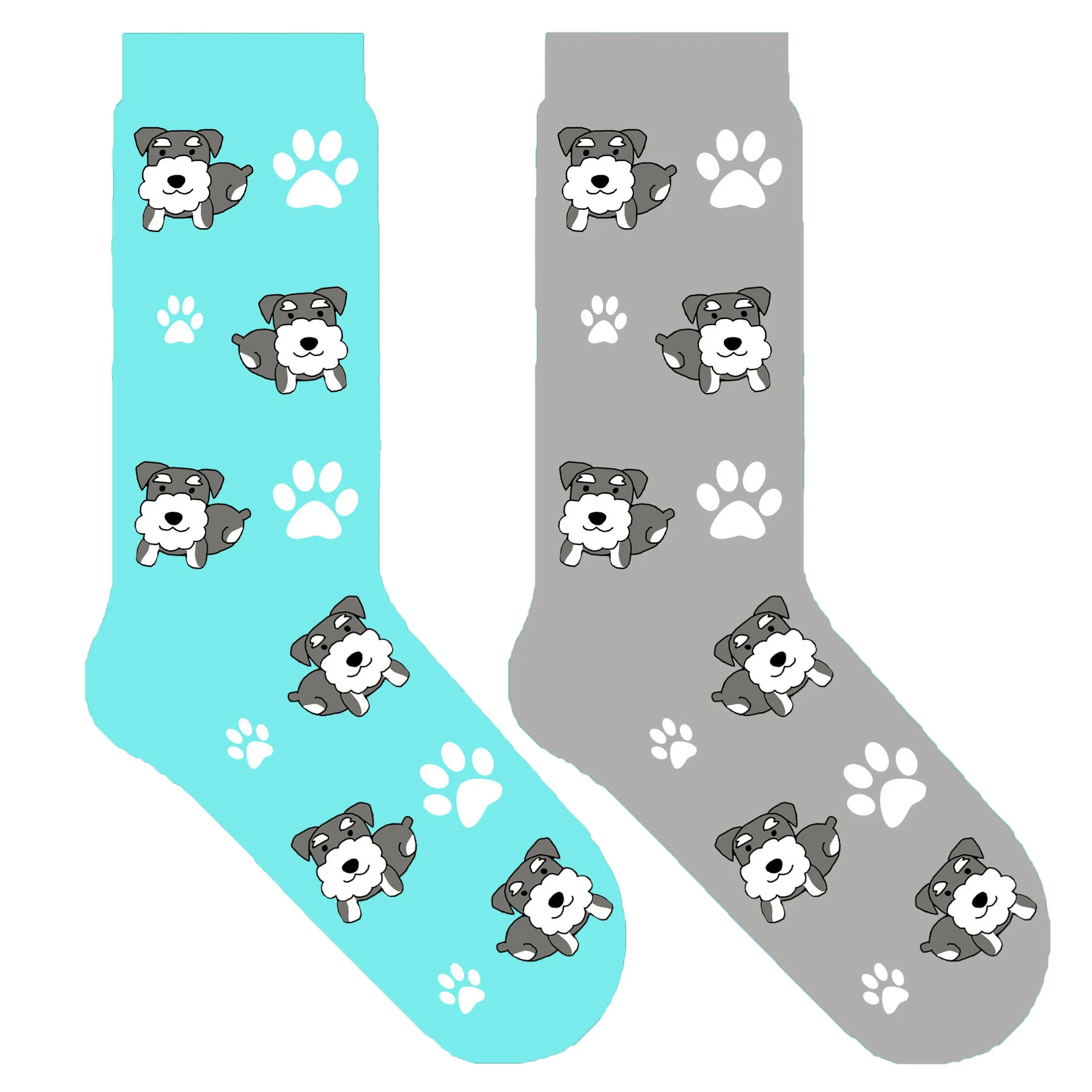 Шнауцер собака носки для человека унисекс милые лапы щенок тема подарок женщин 50