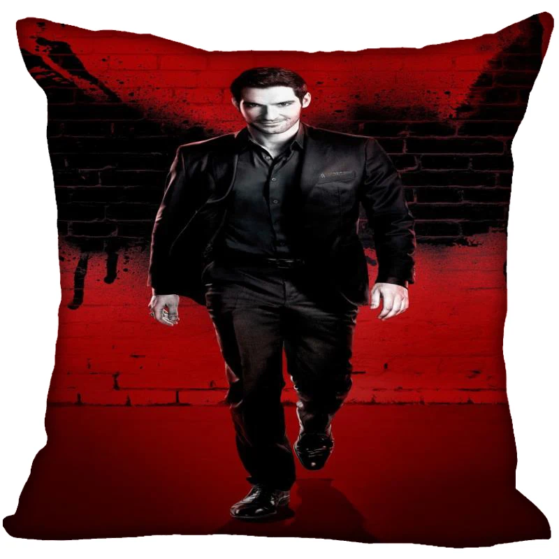 

Lucifer TV Hot Sale Pillow Case High Quality Satin Fabric Pillowcase Decorative Pillow Cover Droping Shipping Wedding Decorative