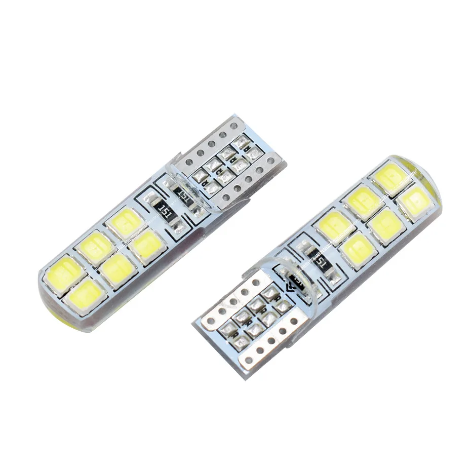 

High Brightness LED License Plate Lamp, Side Lamp, Roof Lamp, Door Lamp, T10 2835 12smd Silicone Gel Drop Crystal Lamp