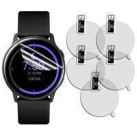 5 pcs high definition anti shock film for samsung galaxy watch active sm r500 smart watch explosion proof screen protector